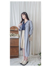 Shirt Dress 無領口恤衫口袋中袖連身裙或外套/ DS9860