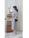 Shirt Dress 無領口恤衫口袋中袖連身裙或外套/ DS9860