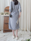 Shirt Dress 無領口恤衫口袋中袖連身裙或外套/ DS9860