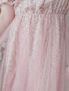 Veil Floral Dress 蝴蝶領口拼紗外層印花傘形連身裙/ DS9855