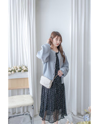 Mixed Knit Cardigan 綿綿顆粒感混毛針織外套或上衣/ CD8154