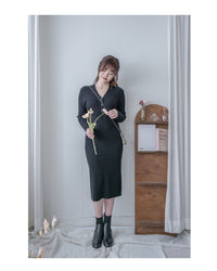 Sophie Dress 柔軟彈性羅紋針織打底裙 / DS1035