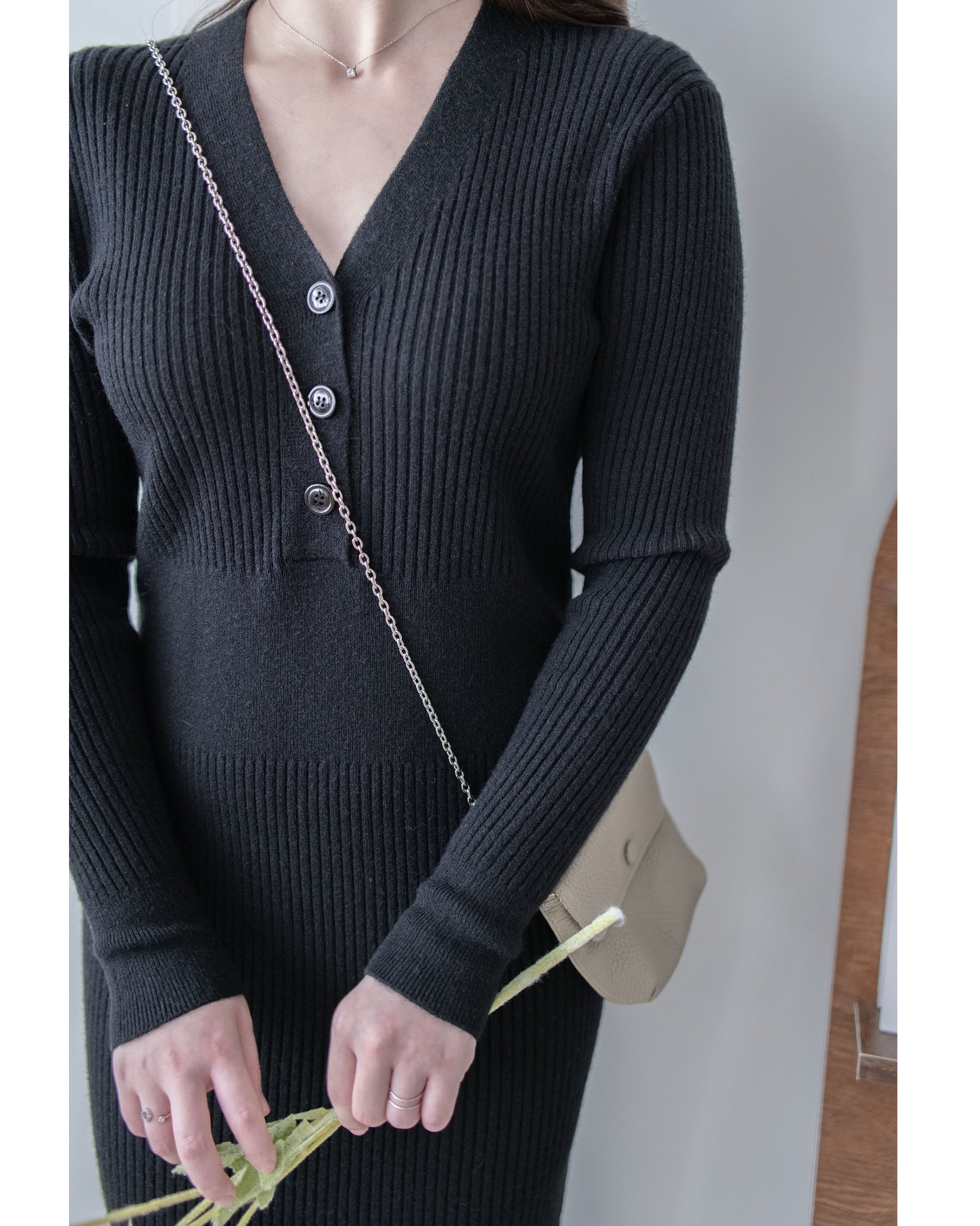 Sophie Dress 柔軟彈性羅紋針織打底裙 / DS1035