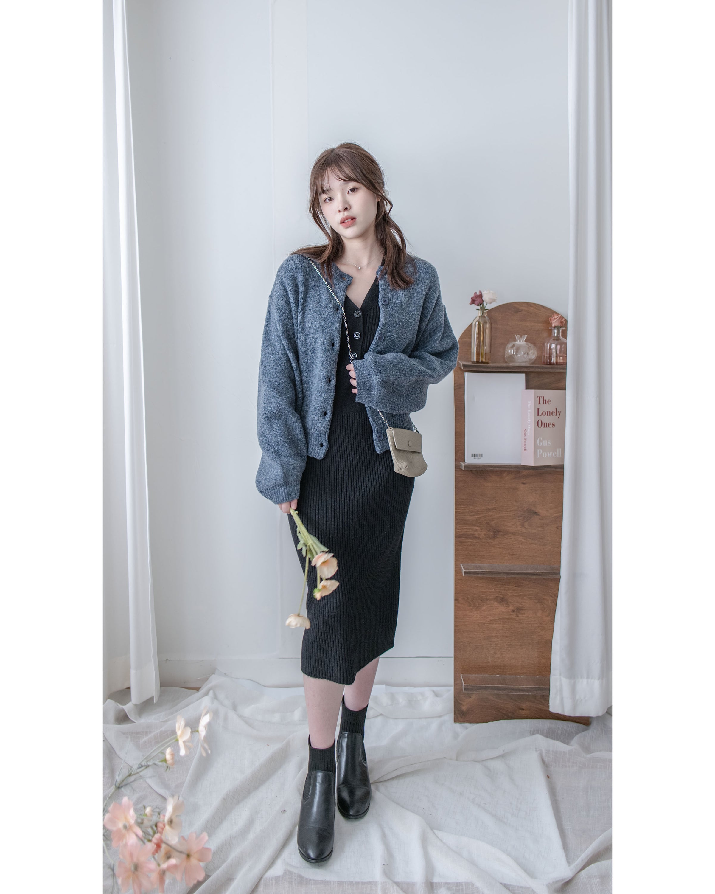 Sophie Dress 柔軟彈性羅紋針織打底裙 / DS1035