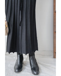 Wrap Dress 疊V領立體線條針織裙擺彈性連身裙/ DS1049