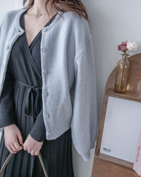 Mixed Knit Cardigan 綿綿顆粒感混毛針織外套或上衣/ CD8154