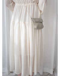 Alice Dress 雪紡飄逸圓領排釦連身裙/ DS1055 (pre-order 1月25截單)