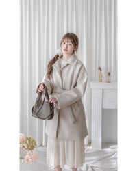 Alice Dress 雪紡飄逸圓領排釦連身裙/ DS1055 (pre-order 1月25截單)