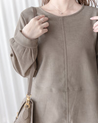 Charlotte Dress 內絨毛後置式雙口袋連身裙/ DS1056