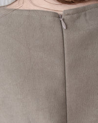 Charlotte Dress 內絨毛後置式雙口袋連身裙/ DS1056