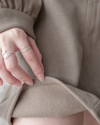 Charlotte Dress 內絨毛後置式雙口袋連身裙/ DS1056