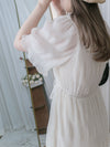 Patterned Lace Dress 格紋通花感修腰連身裙/ DS9861