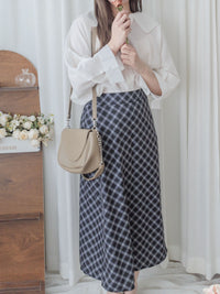 Ruffle Cotton Top 荷葉領口恤衫設計感棉上衣/ BU9095