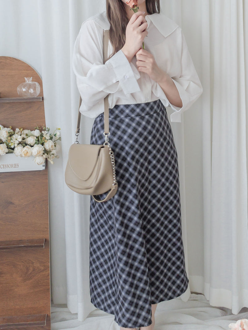 Ruffle Cotton Top 荷葉領口恤衫設計感棉上衣/ BU9095