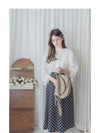 Ruffle Cotton Top 荷葉領口恤衫設計感棉上衣/ BU9095