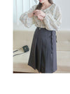 Salvia Blouse 藍色矢車菊立體點點上衣/ BU9099