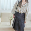 Salvia Blouse 藍色矢車菊立體點點上衣/ BU9099