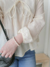 蝴蝶領口通花傘形衣身上衣/ BU9097 (ivory sold out)