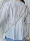 蝴蝶領口通花傘形衣身上衣/ BU9097 (ivory sold out)