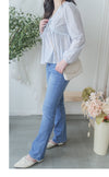 蝴蝶領口通花傘形衣身上衣/ BU9097 (ivory sold out)