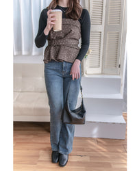 Floral Set 黑色內搭碎花吊帶背心上衣套裝/ SE8101 （pre-order 1月25截單）