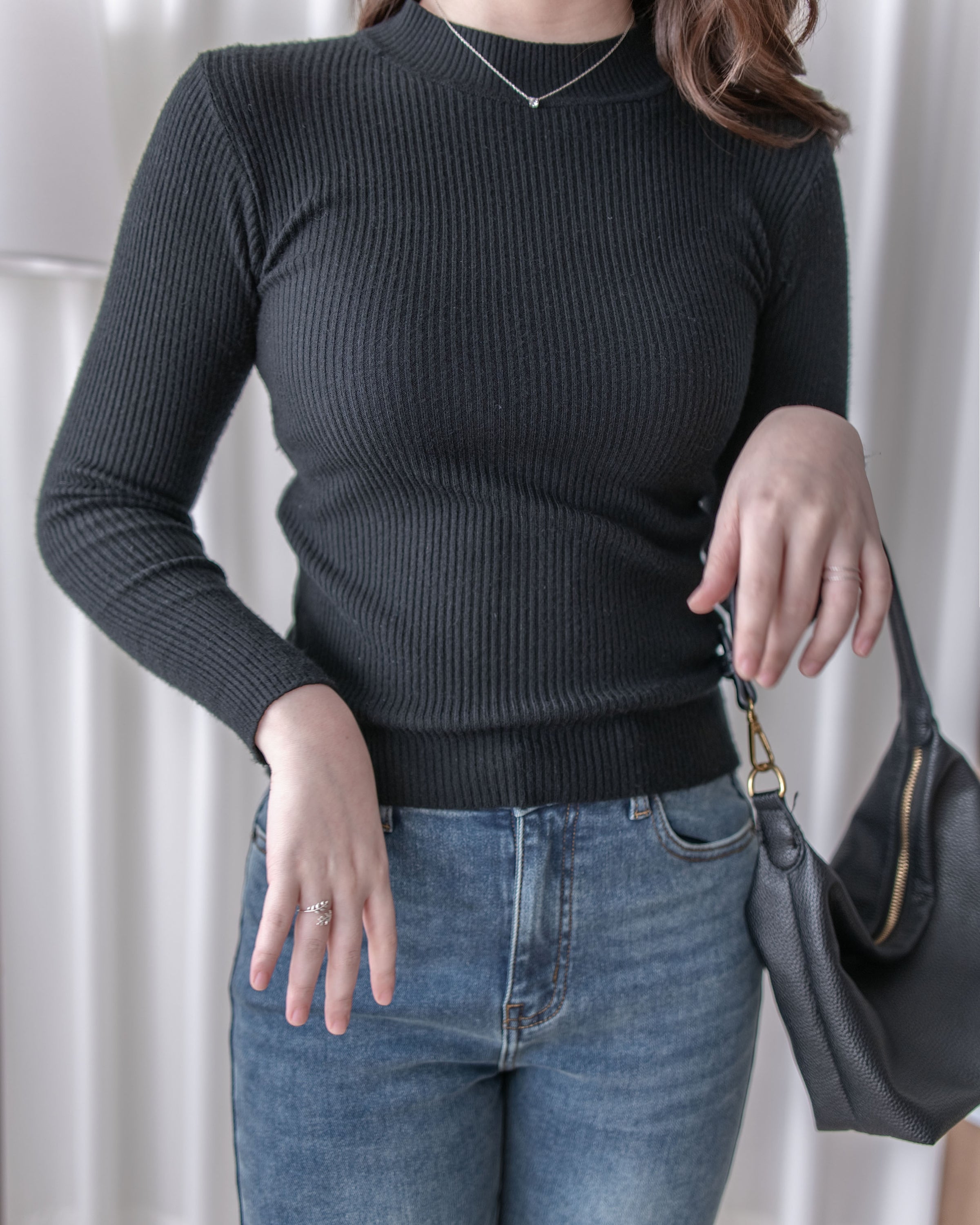 Floral Set 黑色內搭碎花吊帶背心上衣套裝/ SE8101 （pre-order 1月25截單）