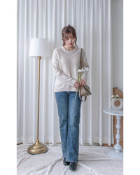 Vest Knit Set 軟糯毛絨背心上衣兩件式/ SE8103