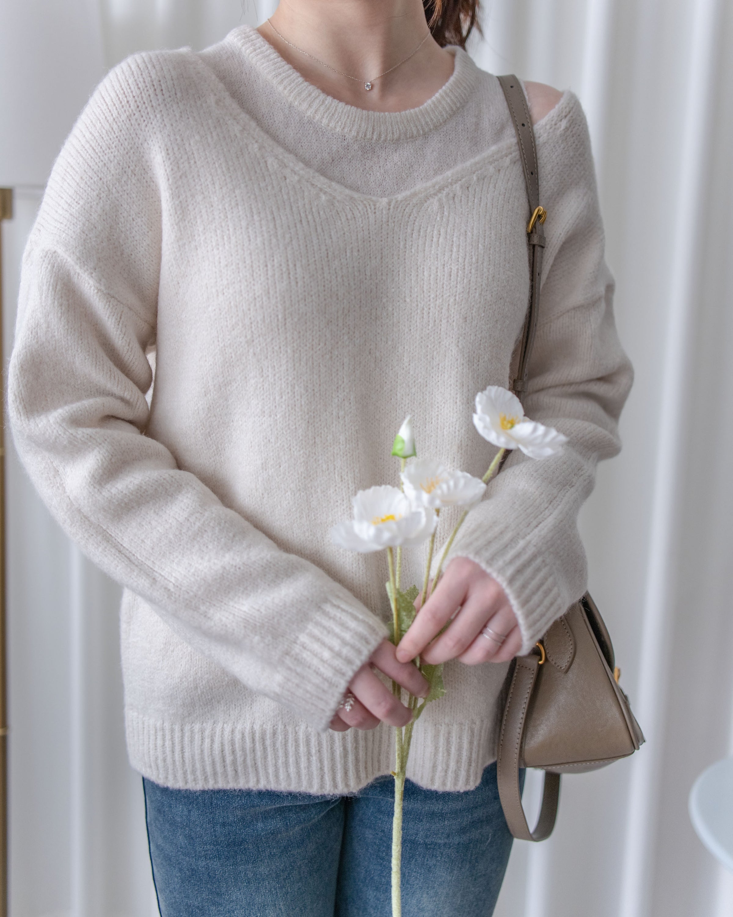 Vest Knit Set 軟糯毛絨背心上衣兩件式/ SE8103