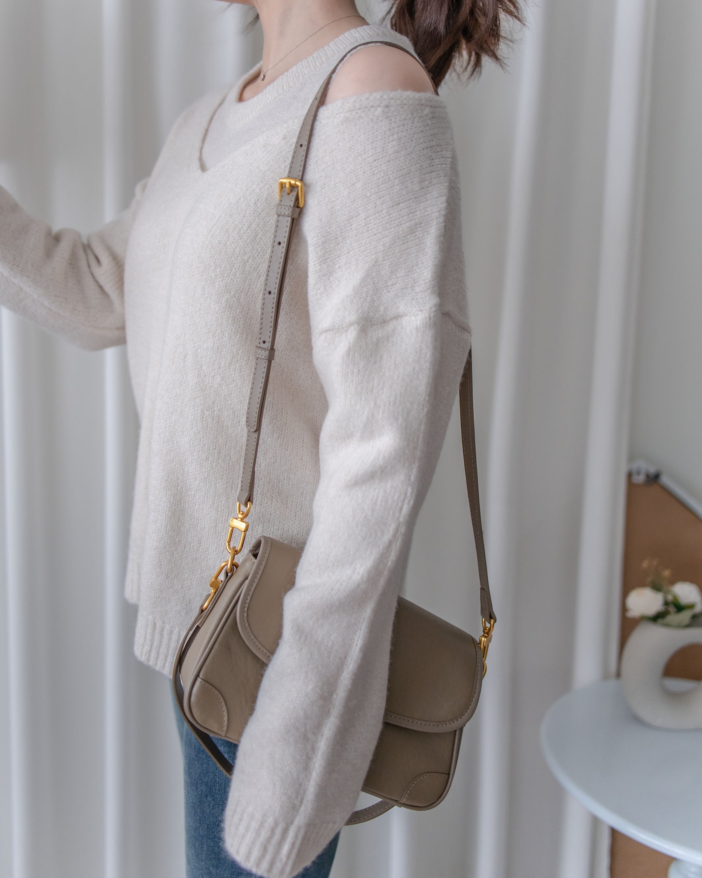 Vest Knit Set 軟糯毛絨背心上衣兩件式/ SE8103