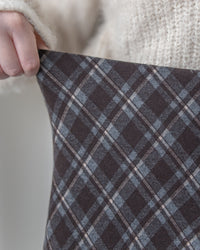 Rhombus Skirt 菱格紋隱形鬆緊帶A字裙/ SK8925 (pre-order Black 1月25截單)