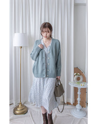Cloud Knit Pastel Cardigan 柔霧毛感V領針織外套/ CD8155 (pre-order 1月25截單)