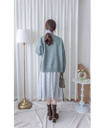 Cloud Knit Pastel Cardigan 柔霧毛感V領針織外套/ CD8155 (pre-order 1月25截單)