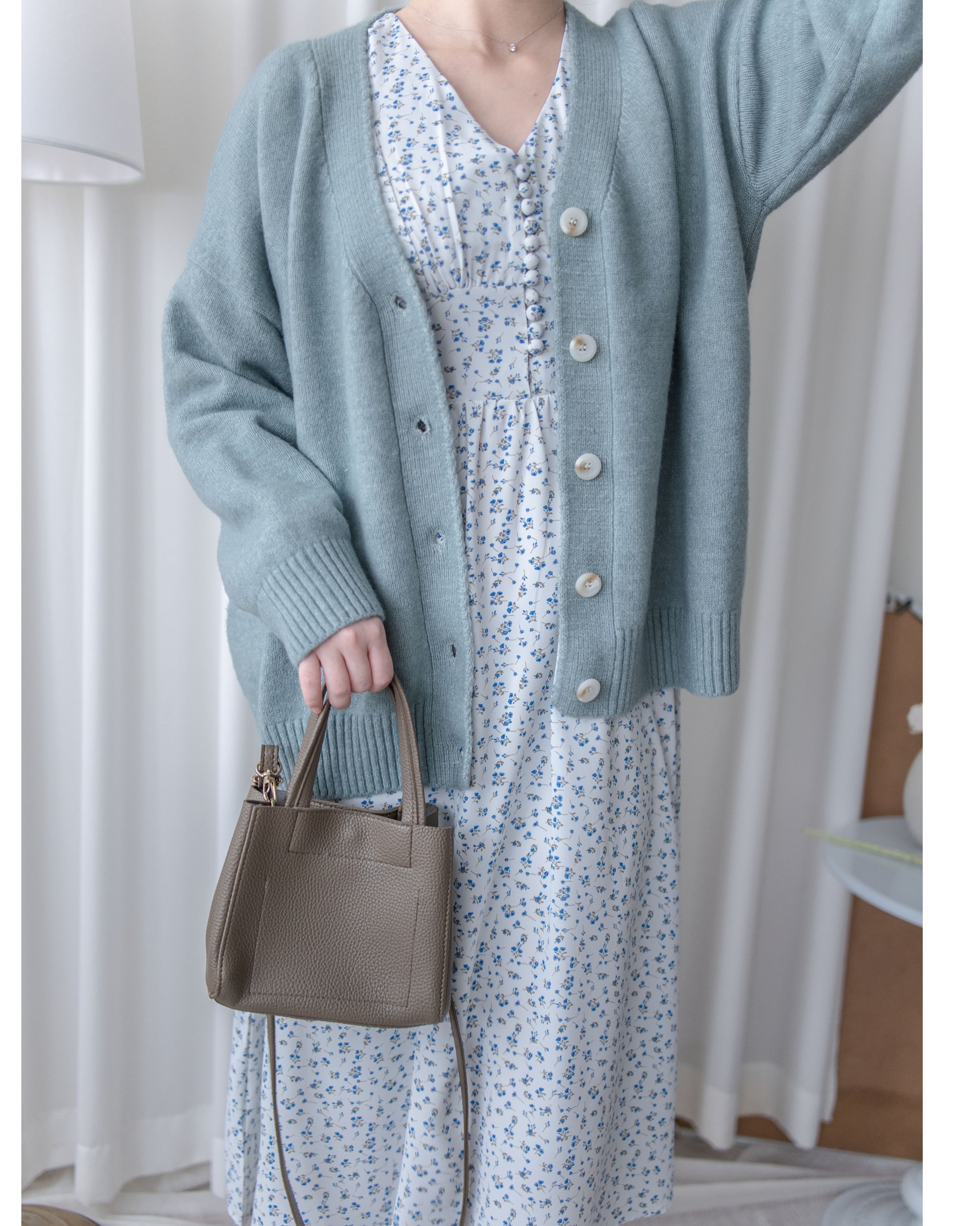 Cloud Knit Pastel Cardigan 柔霧毛感V領針織外套/ CD8155 (pre-order 1月25截單)