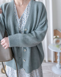 Cloud Knit Pastel Cardigan 柔霧毛感V領針織外套/ CD8155 (pre-order 1月25截單)