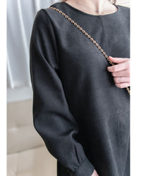 Charlotte Dress 內絨毛後置式雙口袋連身裙/ DS1056