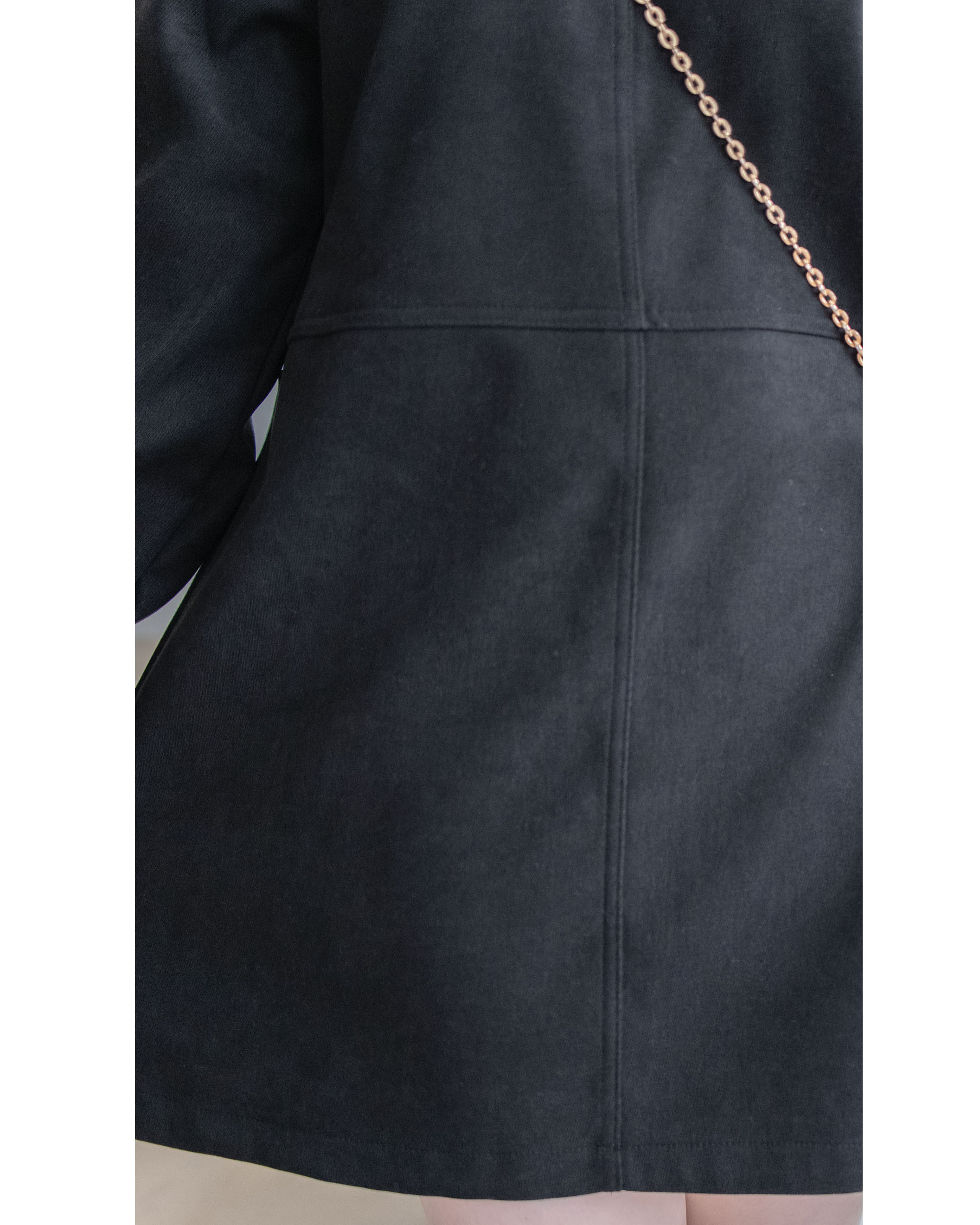 Charlotte Dress 內絨毛後置式雙口袋連身裙/ DS1056