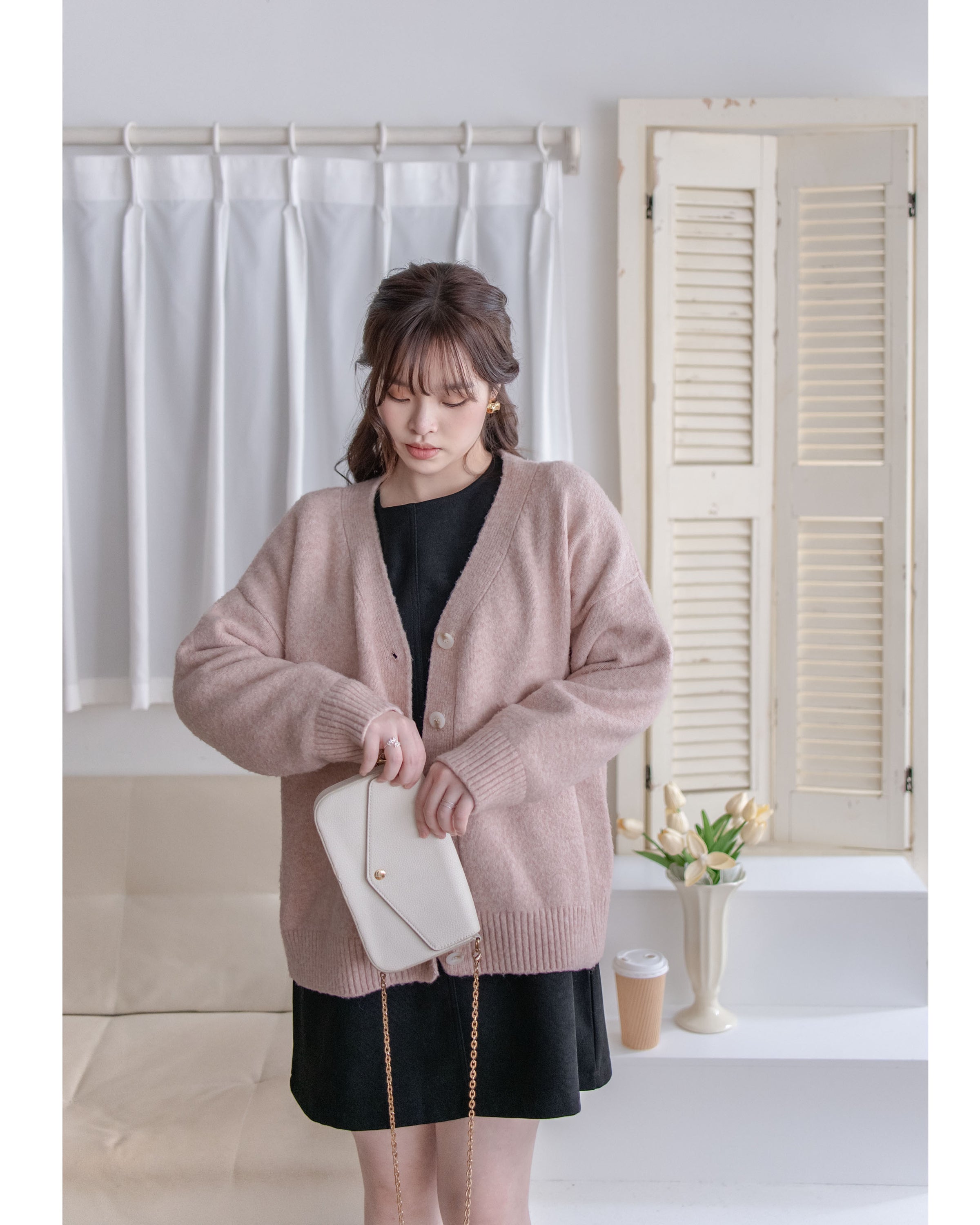 Cloud Knit Pastel Cardigan 柔霧毛感V領針織外套/ CD8155 (pre-order 1月25截單)