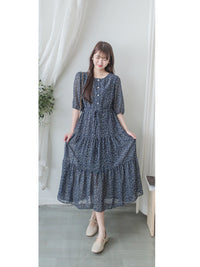 Babybreath Dress 滿天星飄逸雪紡連身裙/ DS9867