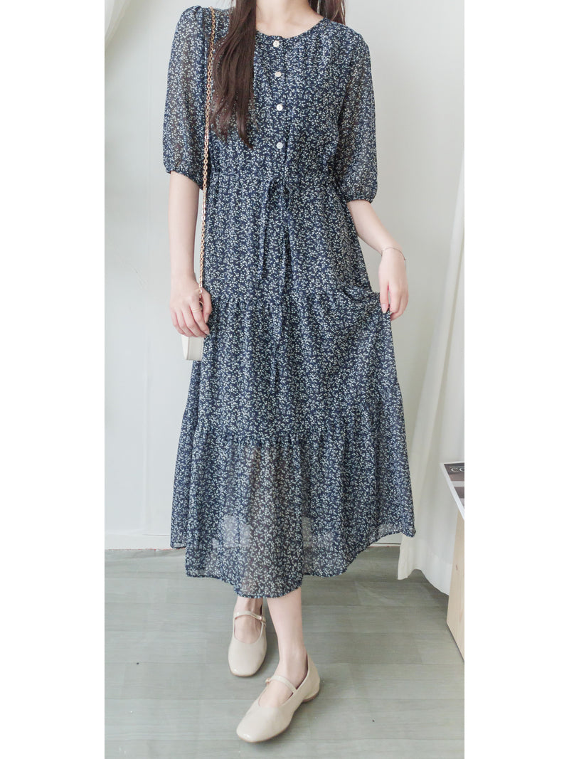 Babybreath Dress 滿天星飄逸雪紡連身裙/ DS9867