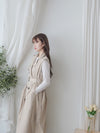 Trench Vest Dress 杏色背心風衣連身裙或外套/ DS9866