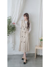 Trench Vest Dress 杏色背心風衣連身裙或外套/ DS9866