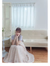 Rosy Dress 圓點小玫瑰吊帶連身裙/ DS9873