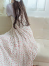 Rosy Dress 圓點小玫瑰吊帶連身裙/ DS9873