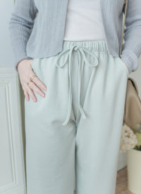 Ally Banding Pants 全橡筋顯瘦彈性棉仿西褲棉褲/ PT8455
