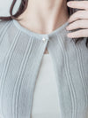 Stripe Knit Cardigan 織紋單鈕扣薄外套/ CD8149 (Blue sold out)