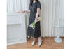Adore Dress 心形印花腰下百摺裙擺連身裙/ DS9876