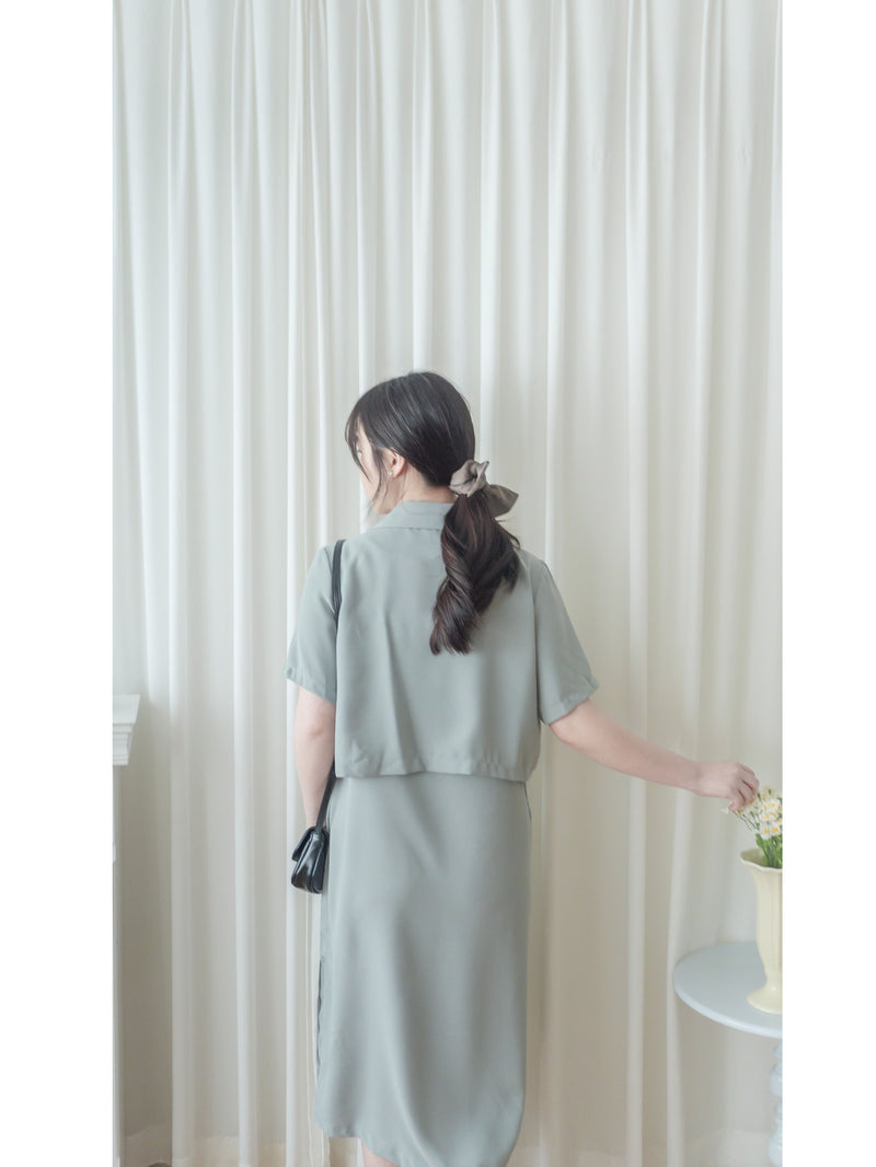 Casual Elegant Set 西裝外套吊帶裙套裝/ SE8074