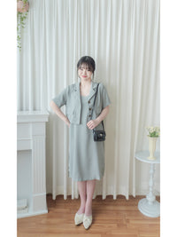 Casual Elegant Set 西裝外套吊帶裙套裝/ SE8074