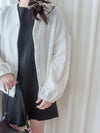Bubble Top/Cardigan 泡泡袖修腰直線條紋上衣或外套/ CD8148