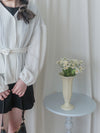 Bubble Top/Cardigan 泡泡袖修腰直線條紋上衣或外套/ CD8148